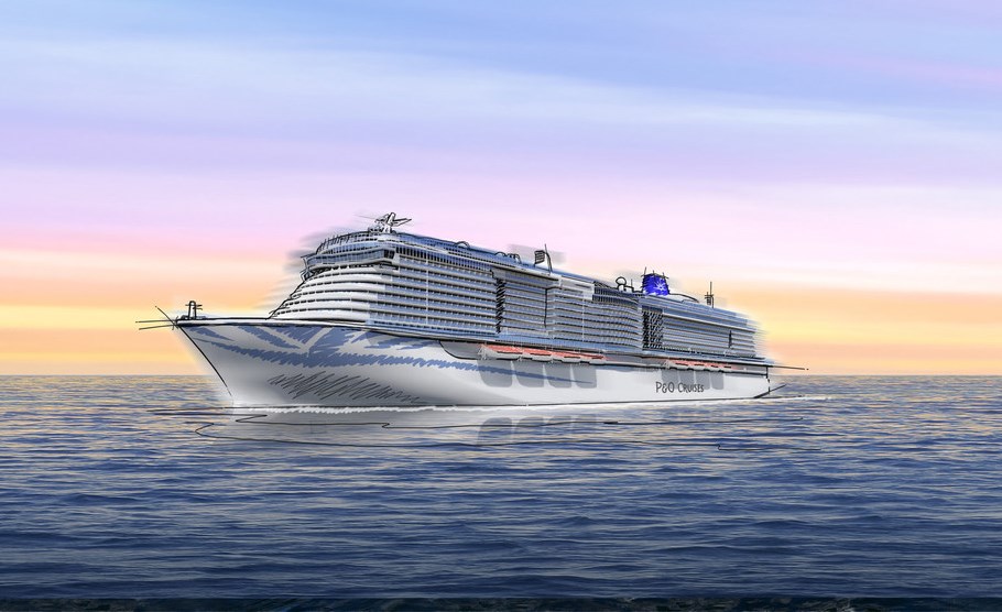 So soll er aussehen, der Neubau von P&O Cruises So soll er aussehen, der Neubau von P&O Cruises