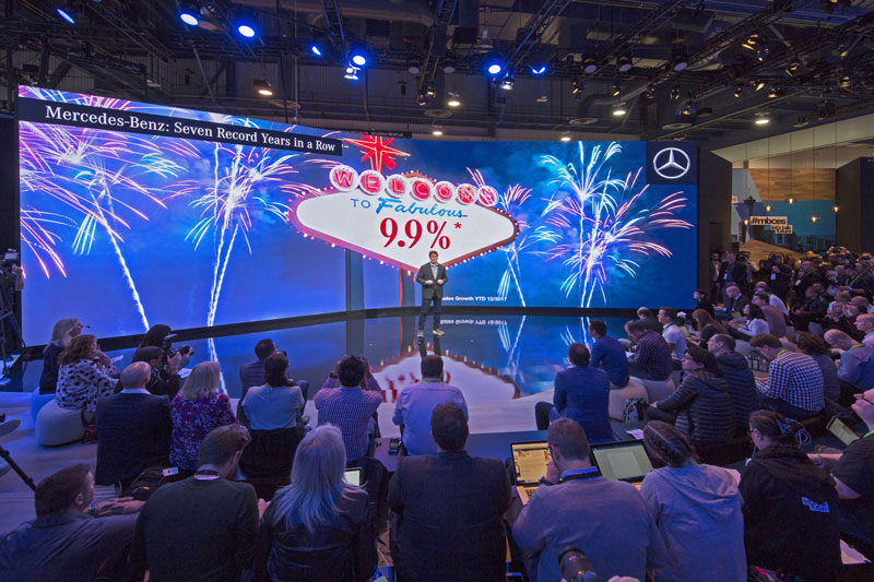 Messeauftritt von Mercedes-Benz auf der CES 2018 in Las Vegas (Foto: Andreas Keller, frei zur Veröff