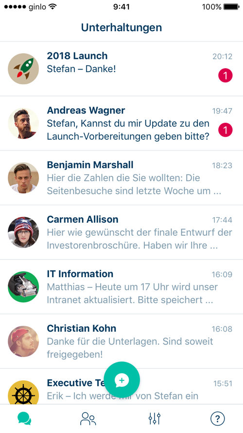 Kompromisslose Sicherheit mit dem neuen Business Messenger ginlo @work (Quelle: Brabbler)