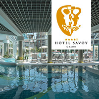 Die Therme im Hotel Savoy - Grado. Auf der Sonneninsel. Die Therme im Hotel Savoy - Grado. Auf der Sonneninsel.