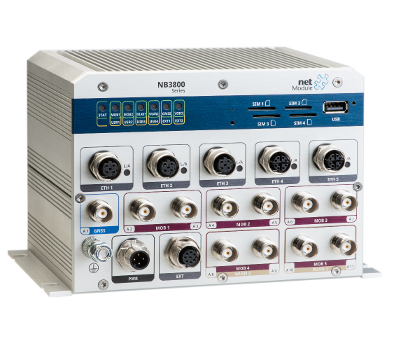 NB3800 Router Series - leistungsstarke Router mit vielen Schnittstellen in die Bordelektronik