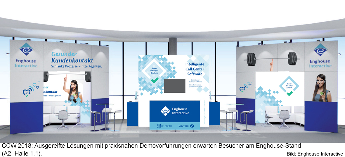 CCW 2018: Ausgereifte Lösungen mit praxisnahen Demos am Enghouse-Stand A2 in Halle 1.1. (Bildquelle:
