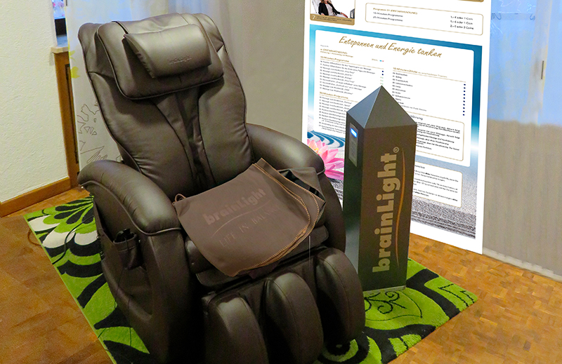 Ruheraum, in dem brainLight-Anwendungen stattfinden