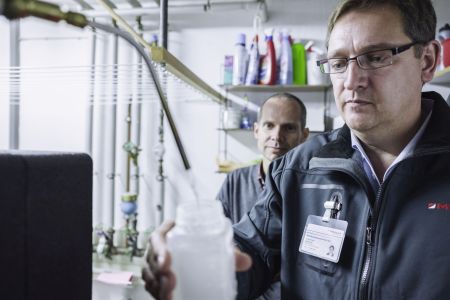 Legionellenprüfung im Auftrag des Eigentümers. Quelle: Minol