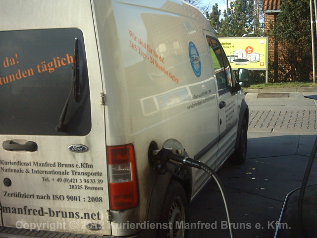 Auch das Auto hat mal Durst