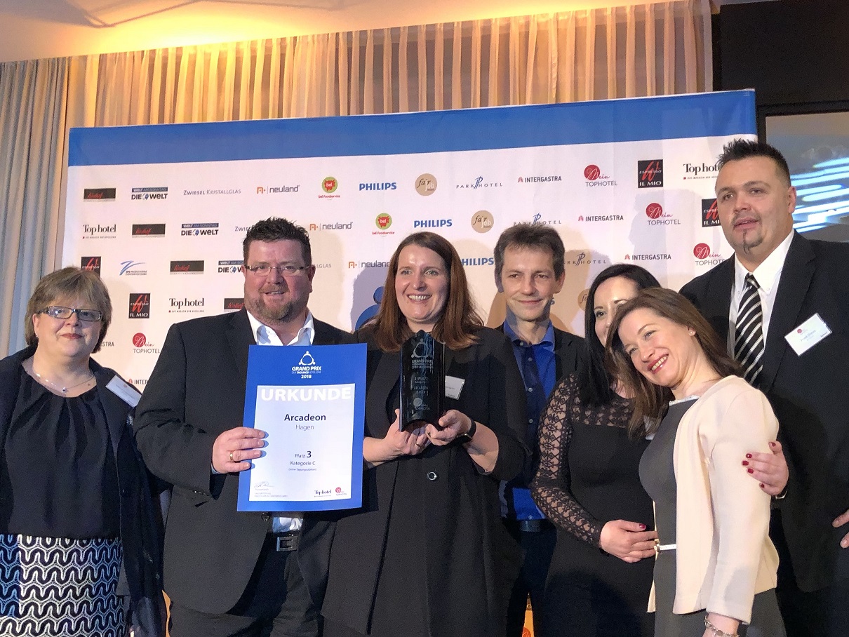 Das ARCADEON-Team rund um,Geschäftsführer Jörg Bachmann und Marketingleiterin Claudia Bachmann Das ARCADEON-Team rund um,Geschäftsführer Jörg Bachmann und Marketingleiterin Claudia Bachmann