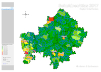 Creditreform SchuldnerAtlas Region Unterfranken 2017