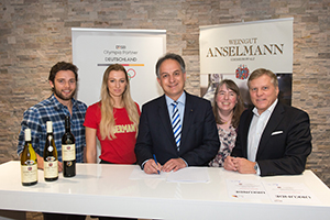 Weingut Werner Anselmann ist?Offizieller Partner Deutsches Haus PyeongChang 2018" (Bildquelle: 