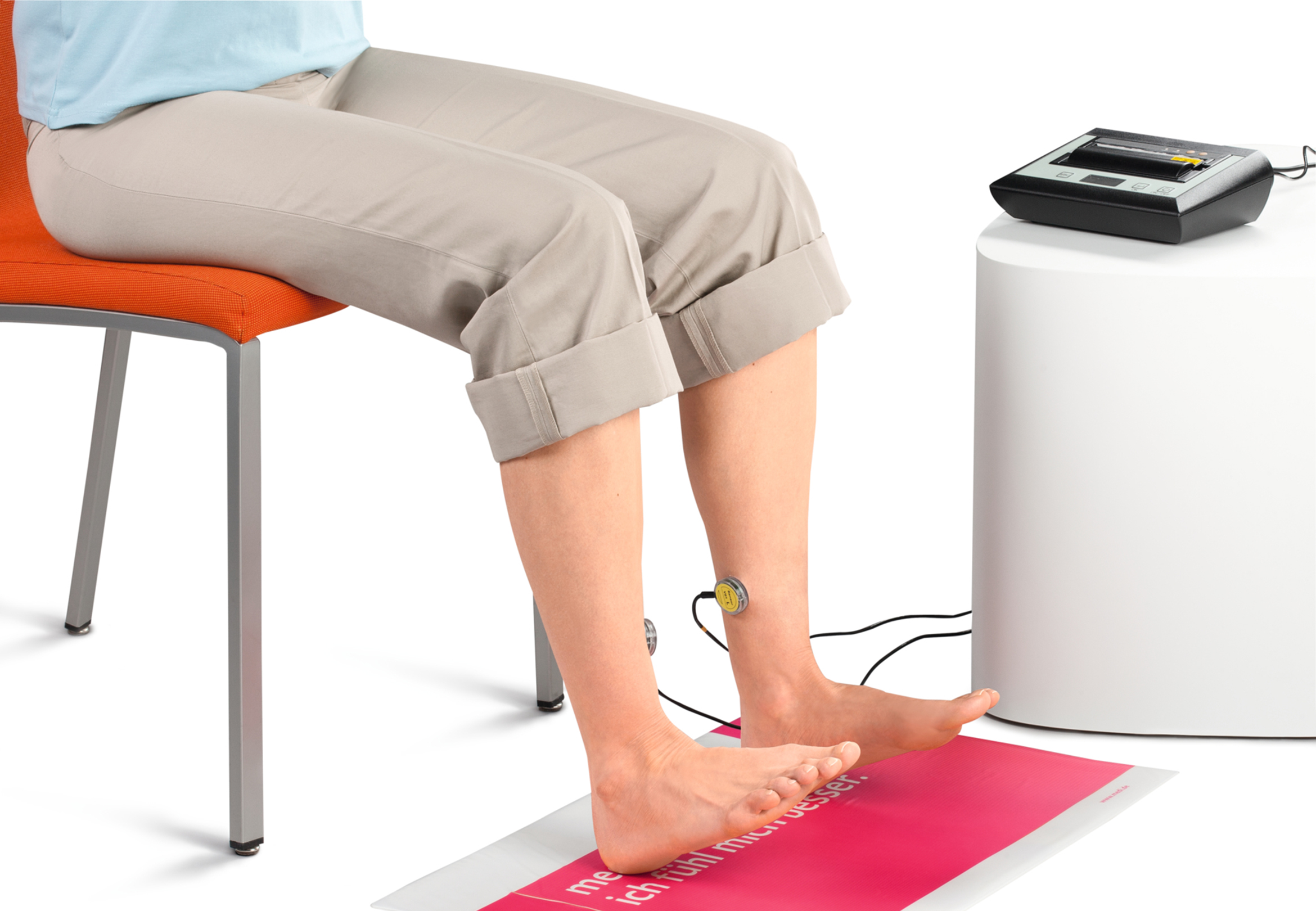 Wie fit sind die Beine? Viele medizinische Fachhändler bieten eine Venenfunktionsmessung an.