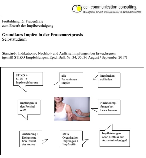 zertifiziertes Selbststudium Grundkurs Impfen zertifiziertes Selbststudium Grundkurs Impfen