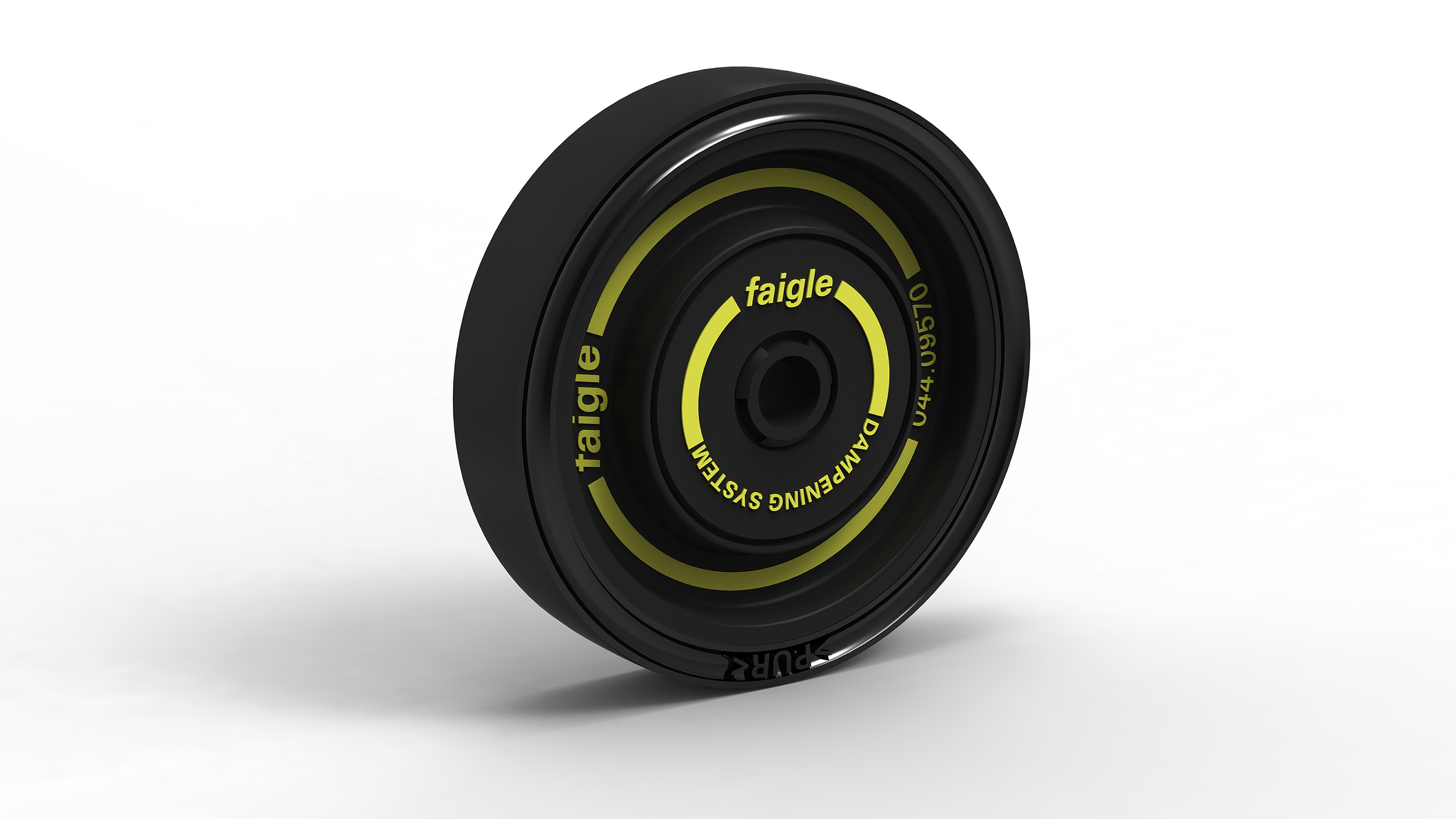 Die neue Intralogistikrolle von faigle ist ausgestattet mit einem einzigartigen Dämpfungssystem. (Bi