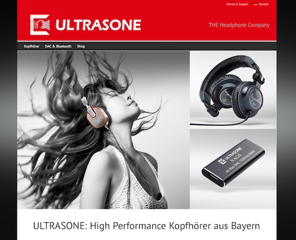 Neue Website der Ultrasone AG