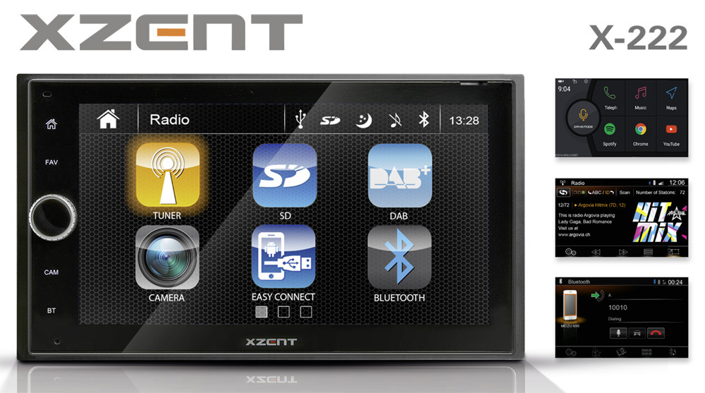 X-222: 2-DIN Multimediasystem von XZENT X-222: 2-DIN Multimediasystem von XZENT