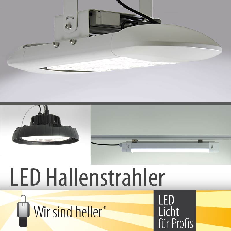LED Hallenstrahler von?Wir sind heller?