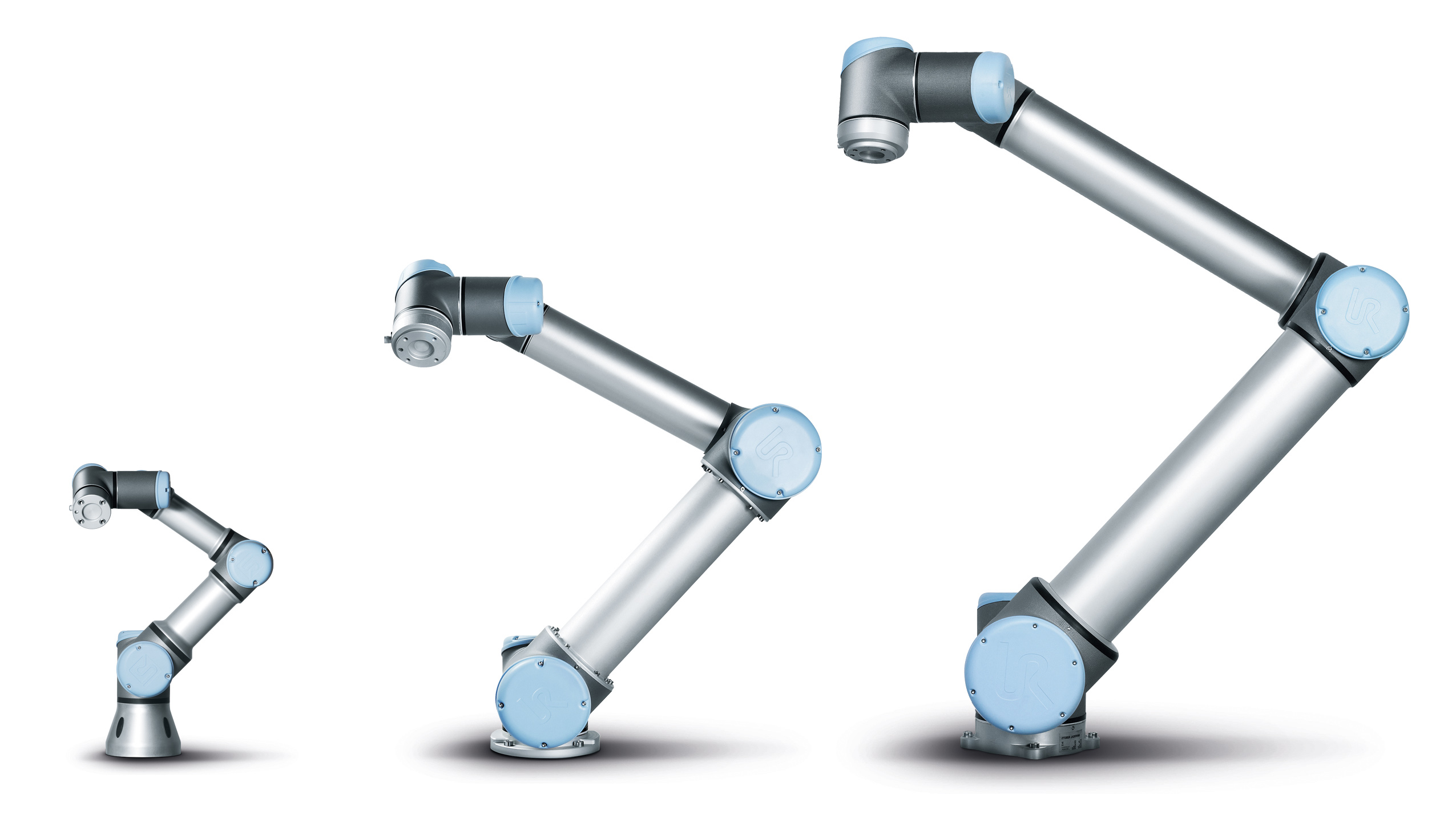 Kollaborierende Roboter von Universal Robots: UR3, UR5, UR10 (Bildquelle: @Universal Robots)