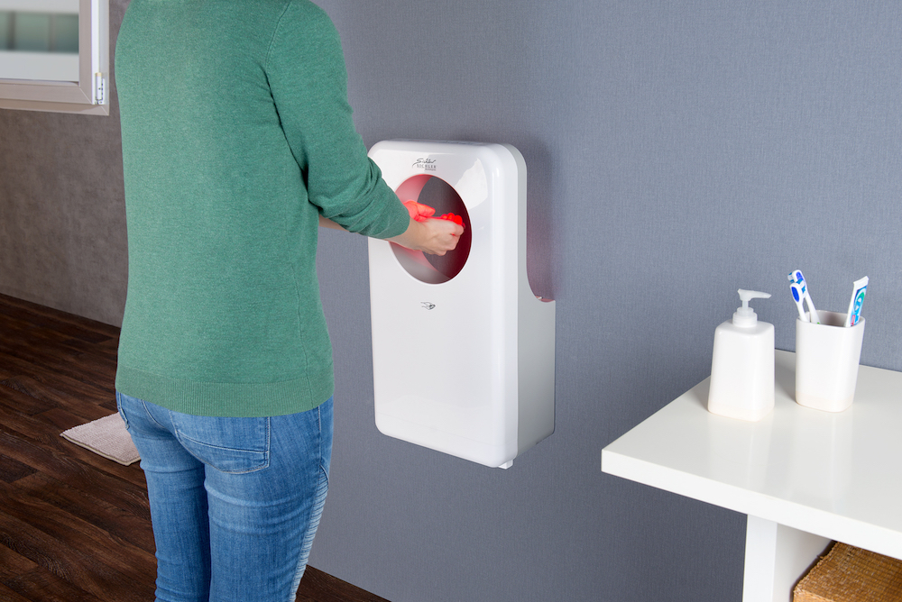 Vollautomatischer Profi-Händetrockner mit LED-Beleuchtung, 1.450 Watt
