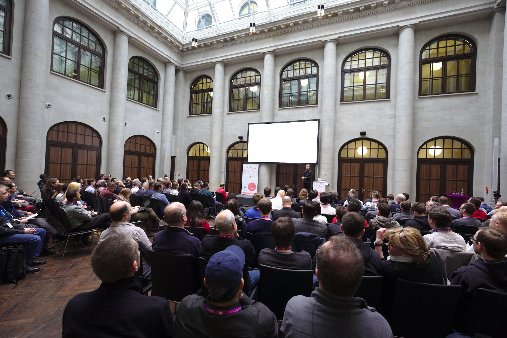 Volle Reihen im Humboldt Carréin Berlin