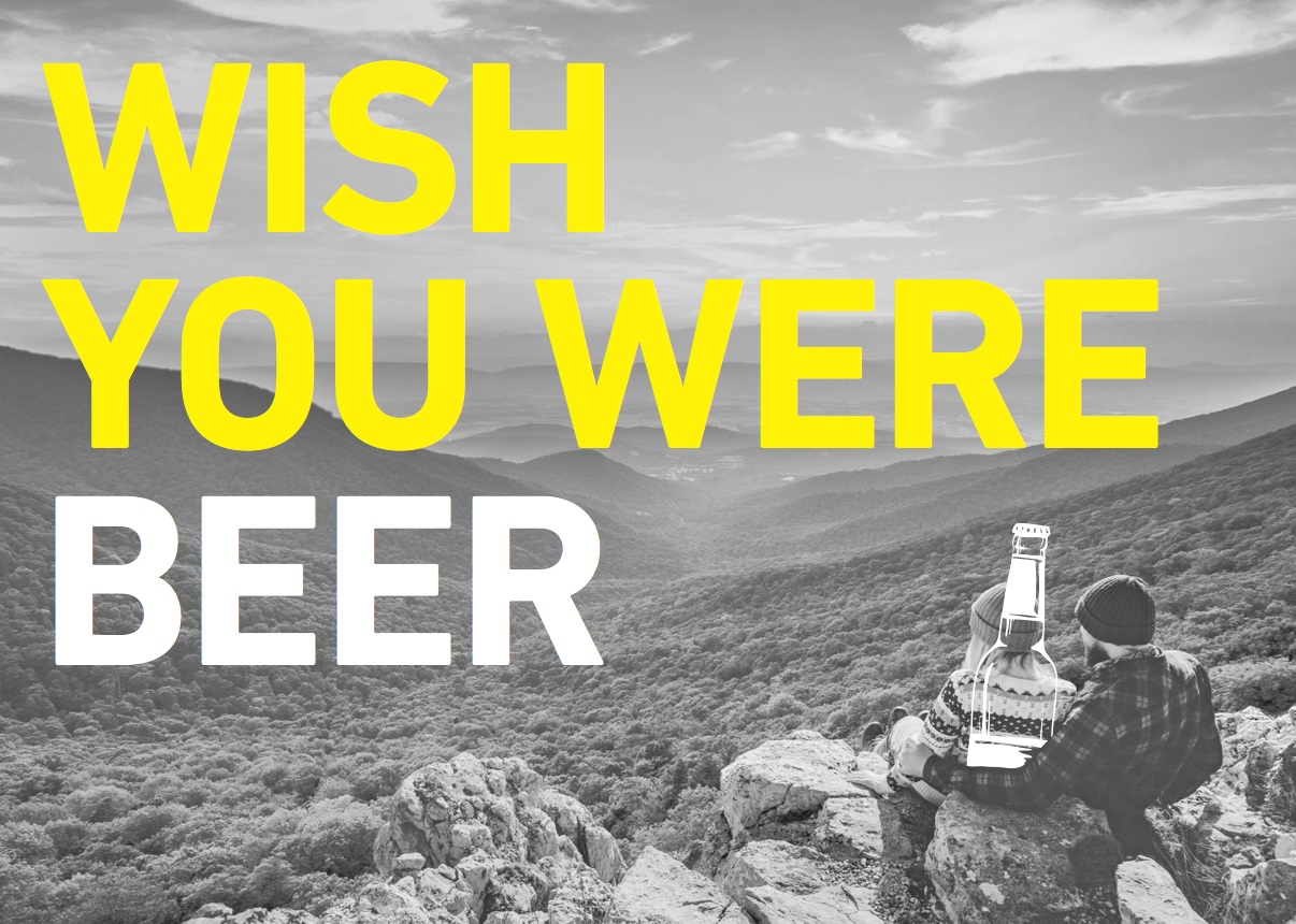 Unter diesem markanten Slogan läuft die Promotion zu Bier aus Virginia und Reisen in die USA.