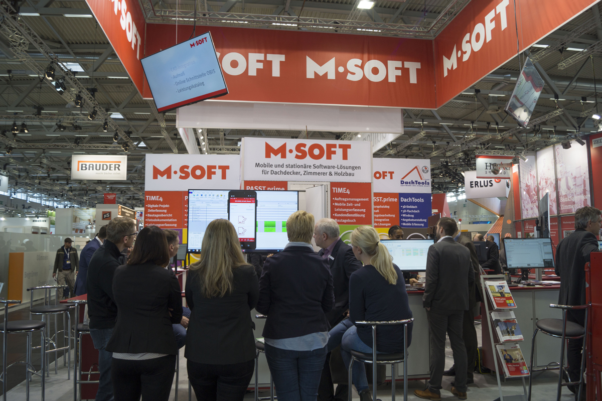 Messestand M-SOFT Dach und Holz Messestand M-SOFT Dach und Holz