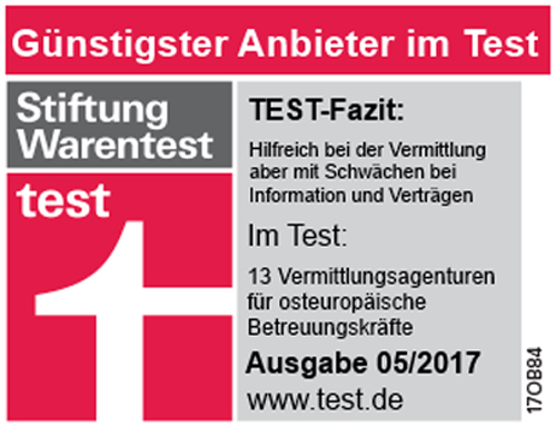 Stiftung Warentest Pflegekräfte aus Osteuropa 2017 Stiftung Warentest Pflegekräfte aus Osteuropa 2017