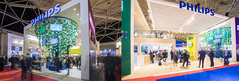 Messestand von Philips Professional Display Solutions auf der ISE 2018 Messestand von Philips Professional Display Solutions auf der ISE 2018