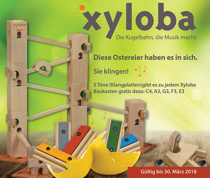 Spielend Musik lernen, mit der Kugelbahn Xyloba.