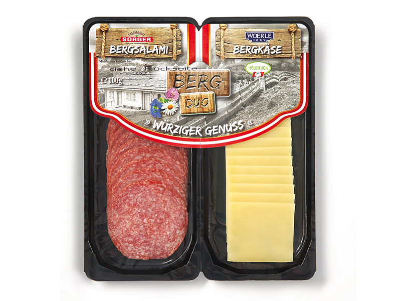 Bergsalami trifft Bergkäse?das g?schmackige Doppel von Sorger und Woerle.