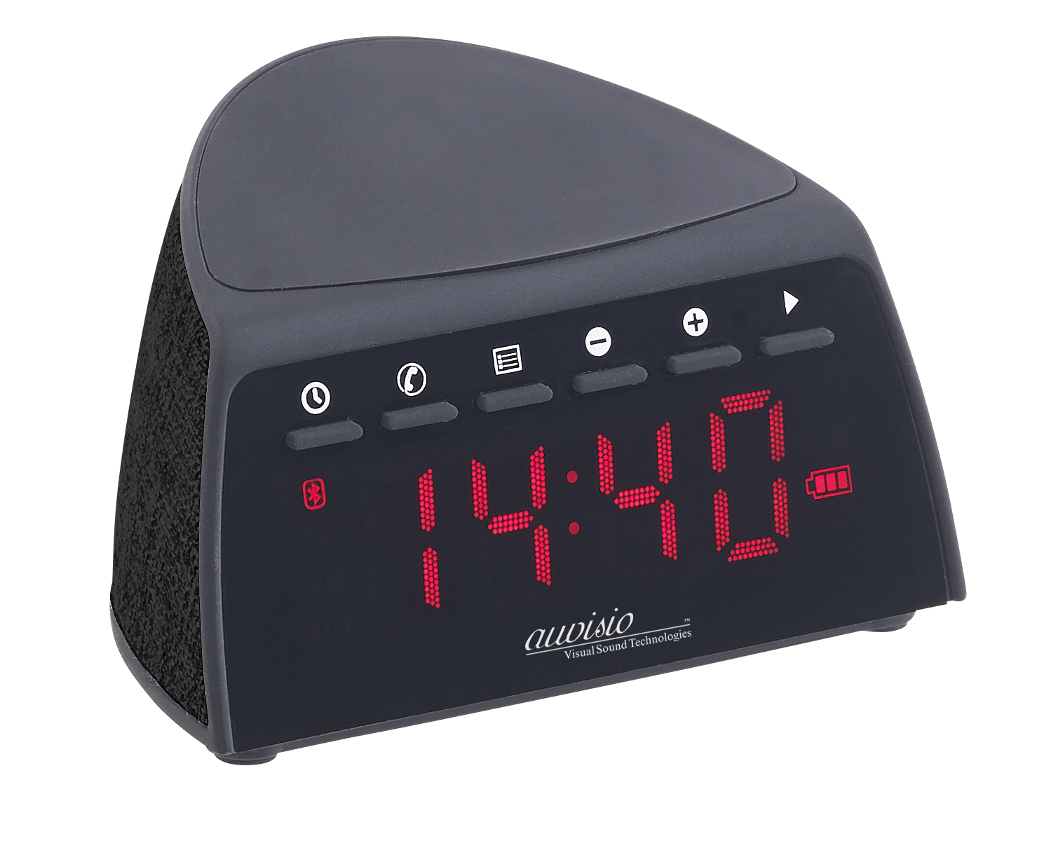 Digitaler Bluetooth-FM-Radiowecker mit QI Wireless Ladegerät (5 Watt) Digitaler Bluetooth-FM-Radiowecker mit QI Wireless Ladegerät (5 Watt)