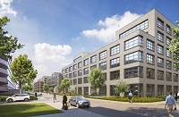 Gebäude-Ansicht des neuen GfK Headquarters