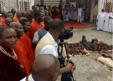 Ritual im Palast von Benin City