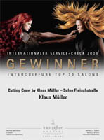Urkunde Top 30 Klaus Müller Friseur