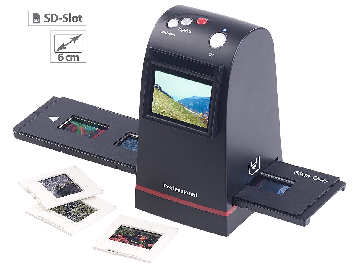 Somikon Stand-Alone-Dia- und Negativscanner, 9 Megapixel-Sensor, TFT-Display, www.pearl.de