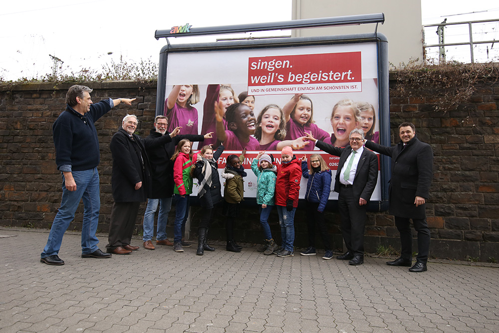 Fototermin zum Kampagnenstart"Rheinland-Pfalz singt. Sing mit!" in Koblenz. (Bildquelle: V Fototermin zum Kampagnenstart"Rheinland-Pfalz singt. Sing mit!" in Koblenz. (Bildquelle: V