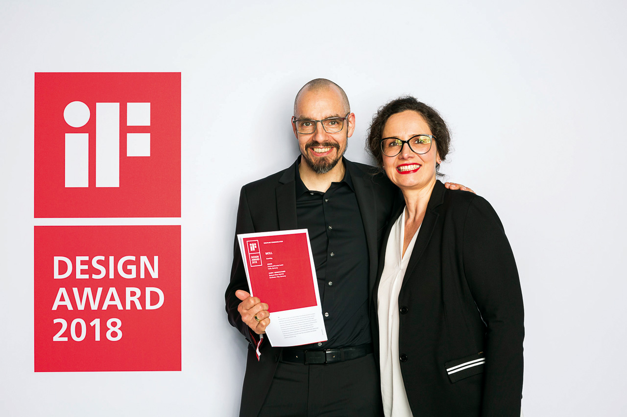 Harald Jürgen und Ingrid Fritsch bei der Preisverleihung in München