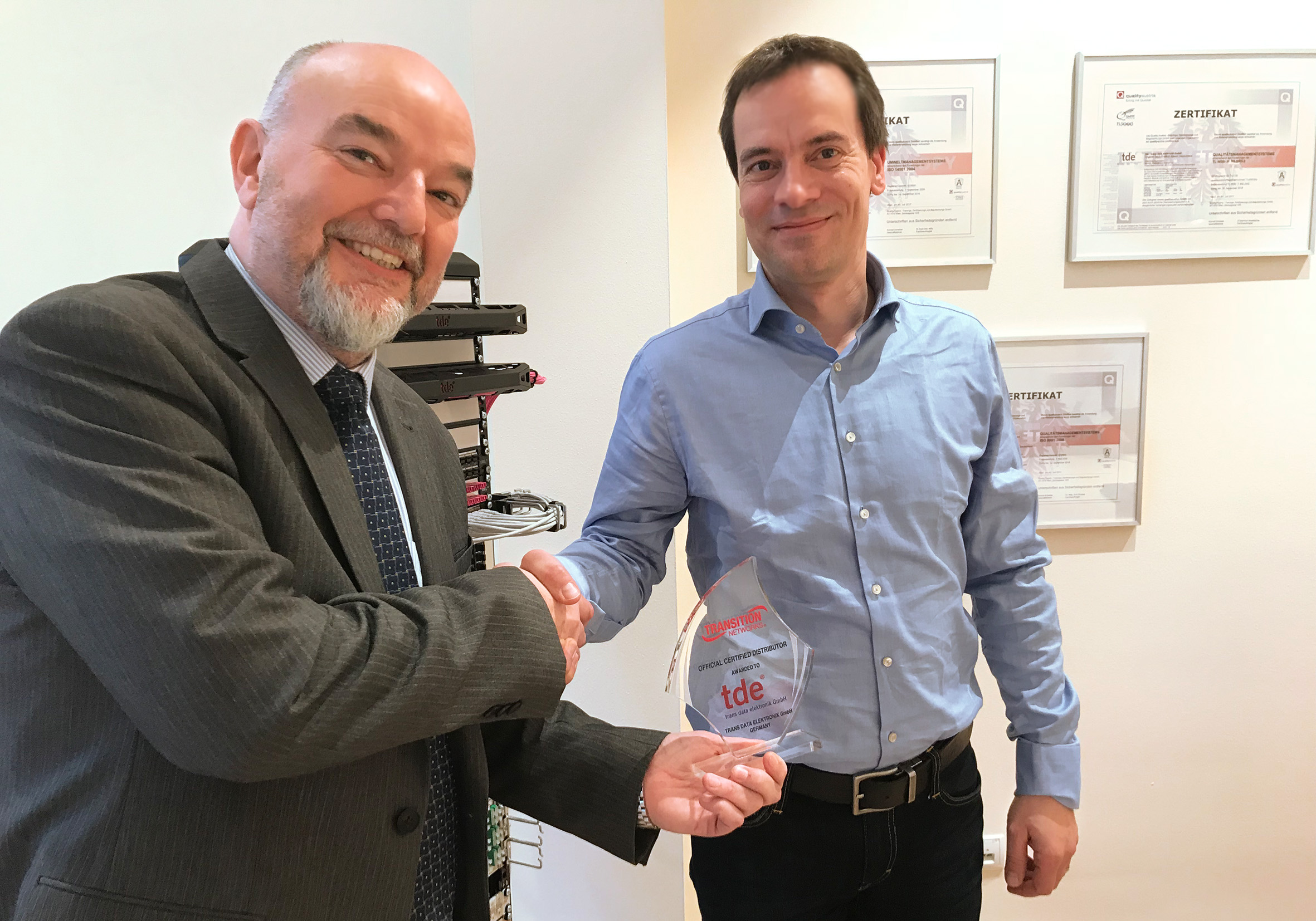 links: Richard Gravil, Transition Networks; rechts: AndréEngel, tde (Bildquelle: @ tde) links: Richard Gravil, Transition Networks; rechts: AndréEngel, tde (Bildquelle: @ tde)