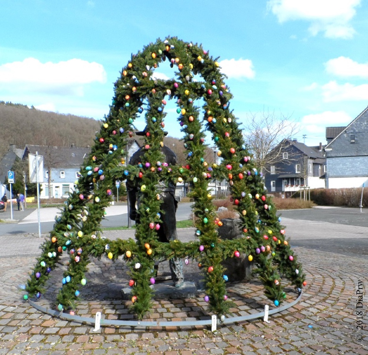 Osterschmuck, 2015 in Dreis-Tiefenbach im Siegerland. (Foto: presseweller) Osterschmuck, 2015 in Dreis-Tiefenbach im Siegerland. (Foto: presseweller)