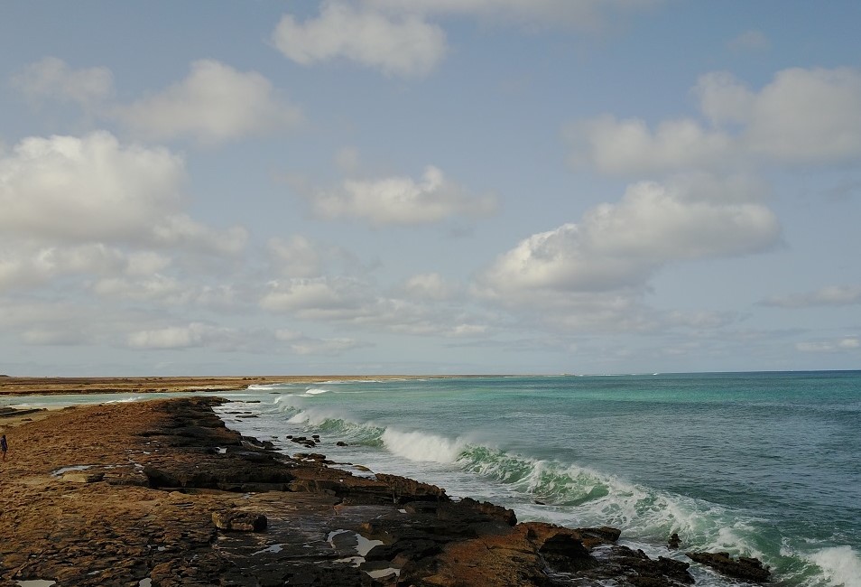 Die Küsten Kap Verdes im Atlantischen Ozean