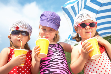 Trinkbecher im Sommer