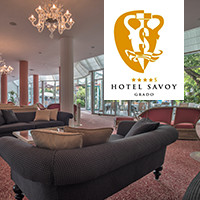 Lounge im Hotel Savoy. Sonneninsel Grado. Lounge im Hotel Savoy. Sonneninsel Grado.