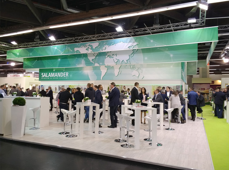 Salamander Messestand auf der fensterbau frontale 2018 Salamander Messestand auf der fensterbau frontale 2018