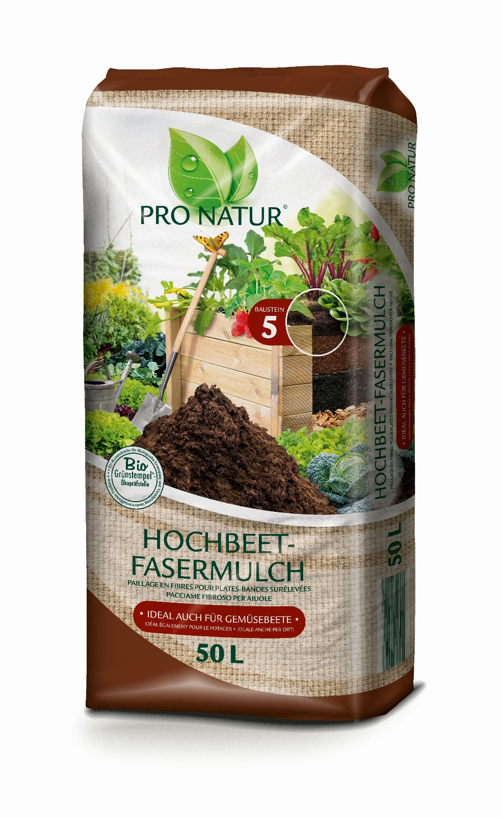 Neu zur Gartensaison 2018: Der Bio-Fasermulch für Hoch- und Gemüsebeete von Pro Natur Neu zur Gartensaison 2018: Der Bio-Fasermulch für Hoch- und Gemüsebeete von Pro Natur