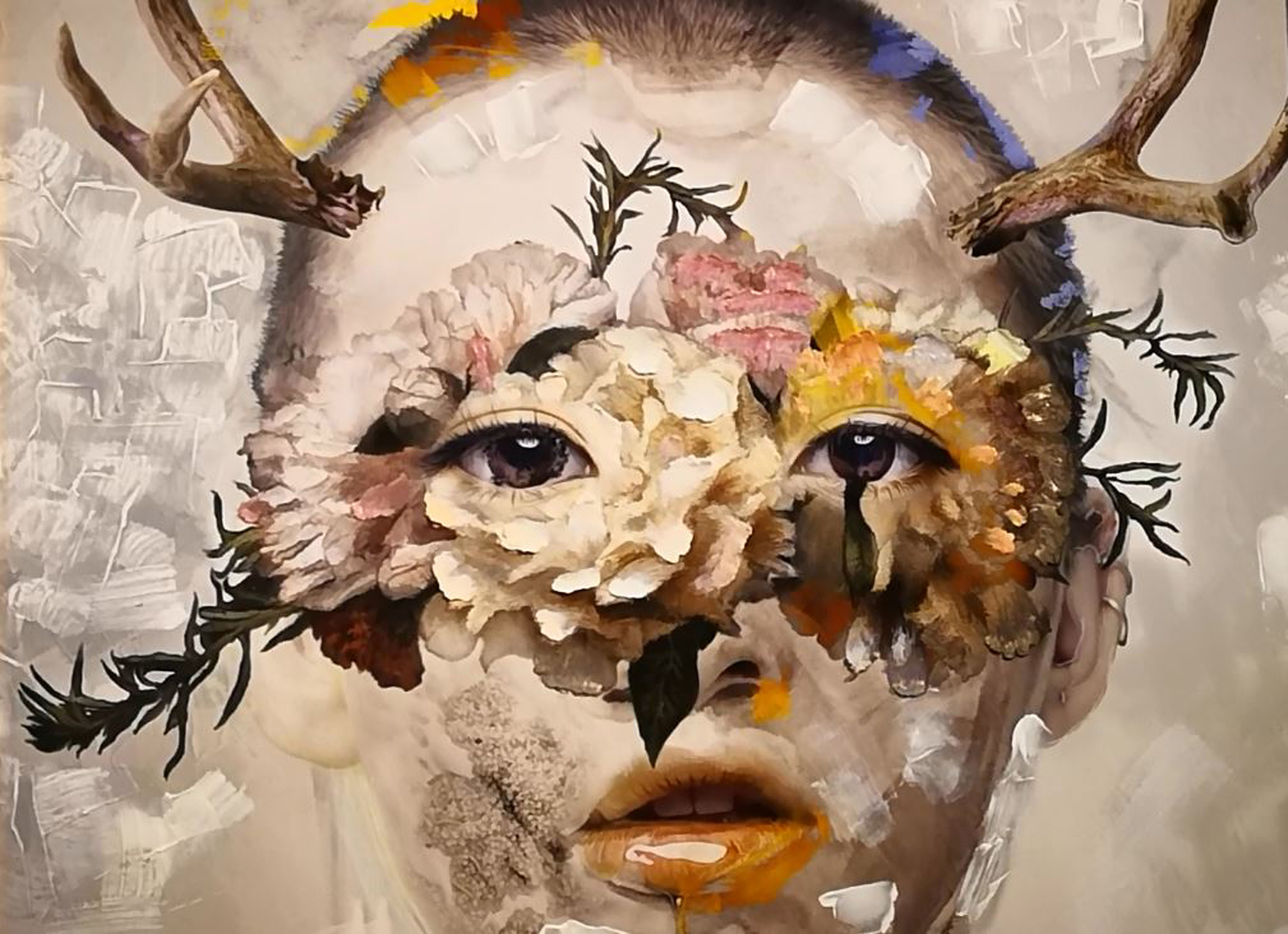 Fragment des Kunstwerkes"Peace" von Chema Gil