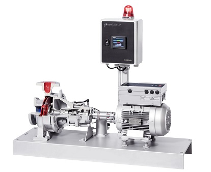 Das IN-1000-Mastermodul zeigt Meldungen und Sensorwerte aller Pumpen an und leitet diese weiter.