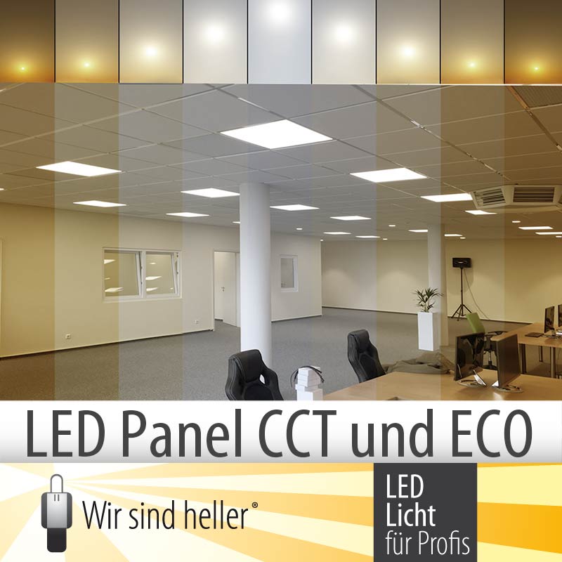 LED Panel CCT und ECO Serie - Dynamische Bürobeleuchtung