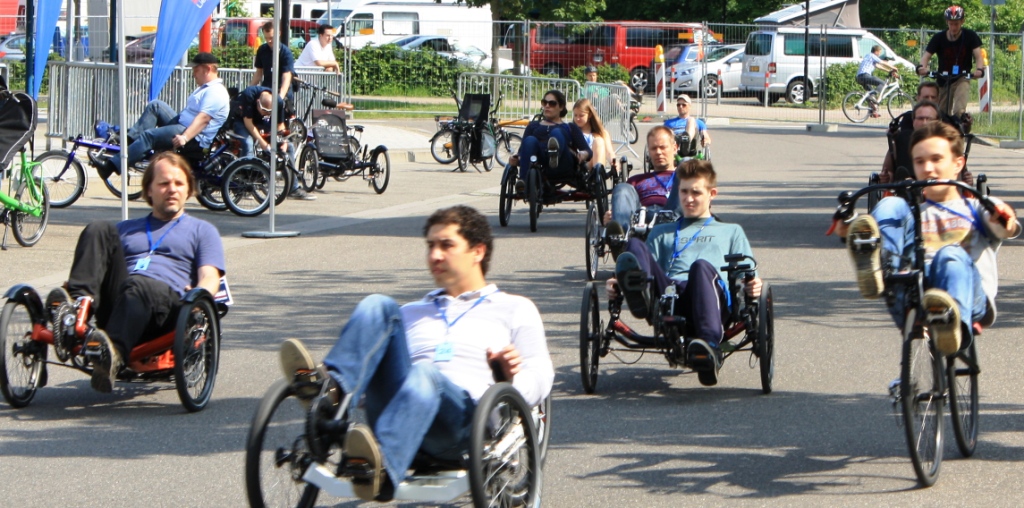 Weltweit führend bei Liegedreirädern - die 23. Internationale Spezialradmesse in Germersheim.