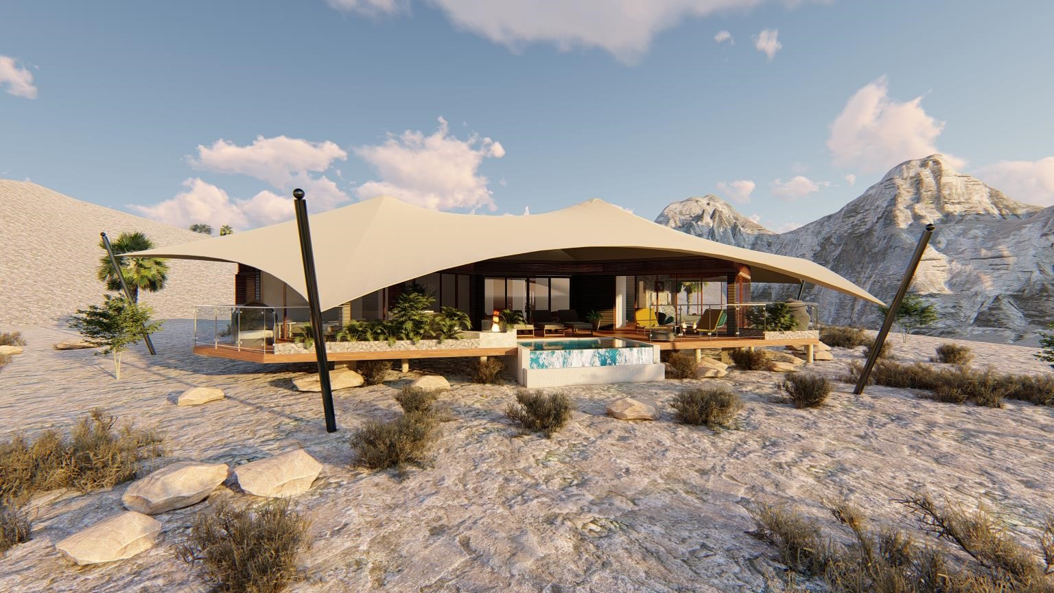 Illustration von Luxus-Camp in Ras Al Khaimah (Bildquelle: RAKTDA)