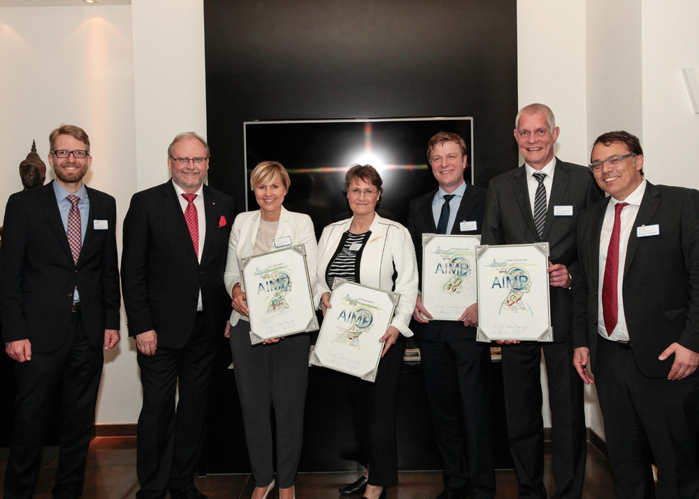 E. Holste, B. Blanke, H. Hofer, Dr. M. Strack, H. Vollrath, T. Soll, Dr. H. Schönfeld (v.l.n.r.) (Bi