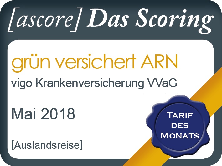 Tarif des Monats Mai 2018 grün versichert ARN