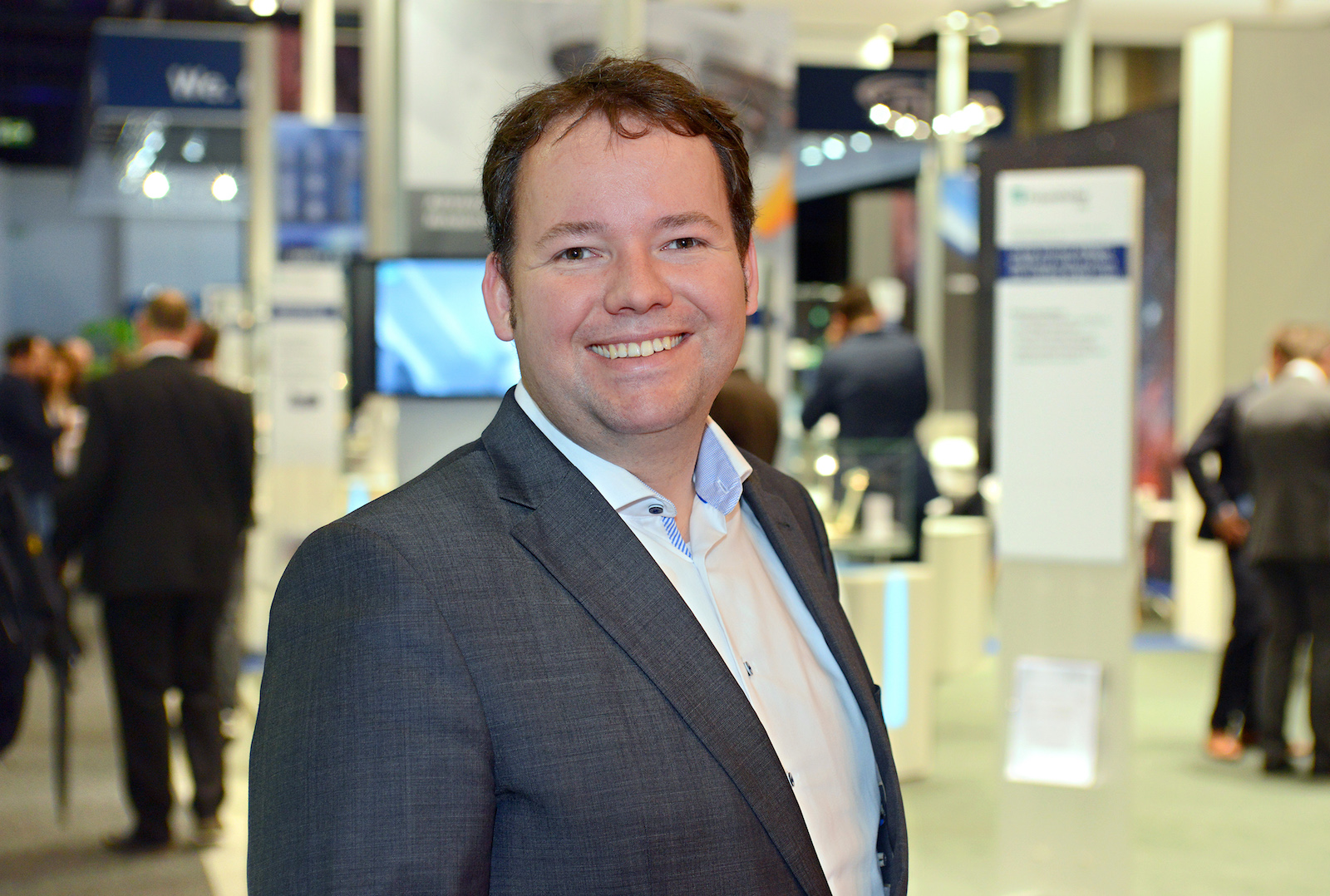 Bernhard Lietzmann, Director Global Key Account der Ingenics AG, auf der ILA 2018 in Berlin (Bildque Bernhard Lietzmann, Director Global Key Account der Ingenics AG, auf der ILA 2018 in Berlin (Bildque