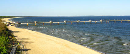 Seebrücke in Misdroy auf der Insel Wollin. Foto: Carsten Wolf/Travel-Netto Seebrücke in Misdroy auf der Insel Wollin. Foto: Carsten Wolf/Travel-Netto